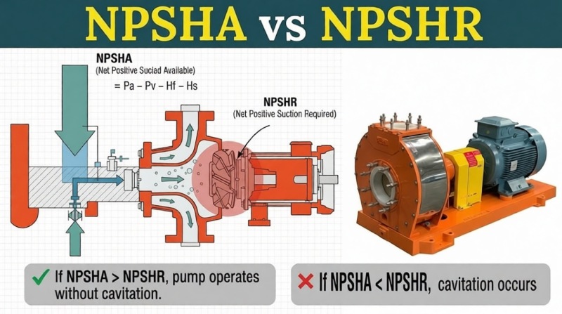 NPSH available vs NPSH required