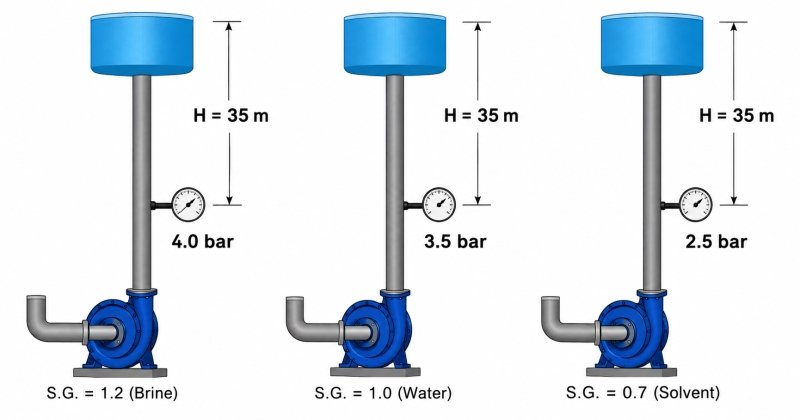 Discharge Head in Centrifugal Pumps